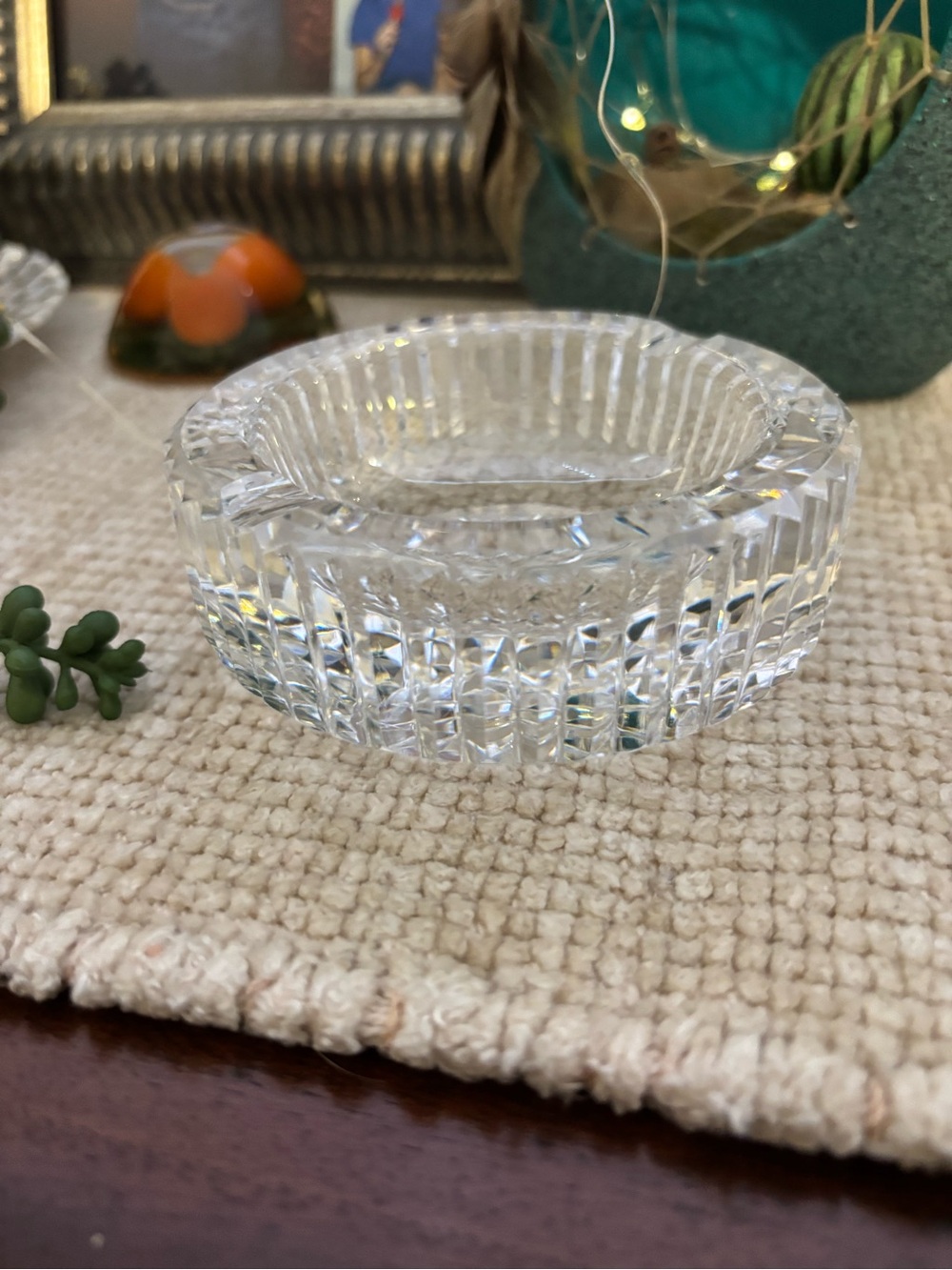 Waterford Crystal Ashtray Trinket Dish
